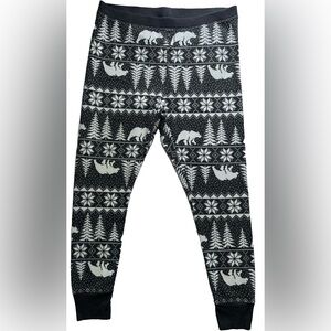 Old Navy Womens Grey Fair Isle Thermal Legging Charcoal Plus Size 2X